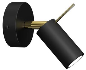 Faretto da parete PRESTON 1xGU10/40W/230V nero/oro