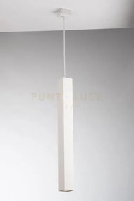 Lampadario a sospensione fluke quadrata bianca 1 luce attacco gu10 ...