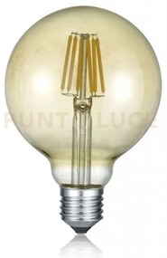 Lampadina led wire globo ambra intesita' regolabile con interruttor...