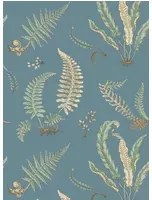 GP & J Baker Carta da parati Ferns - Denim