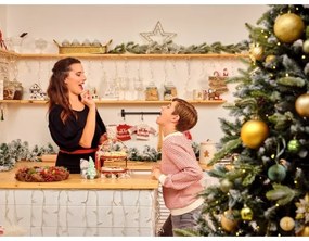 Retlux - Decorazione natalizia LED LED/2xLR44/bianco caldo pupazzo di neve con albero