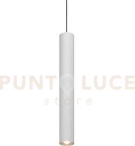 1203 sospensione tonda 1 luce attacco gu10 colore bianco con cavo c...