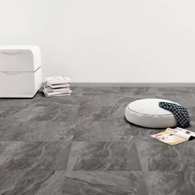 Listoni Per Pavimenti Autoadesivi İn Pvc 5,11m² Nero Con Motivo /