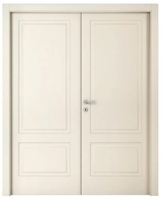 Porta doppia anta battente Twin beige L 180 x H 210 cm destra