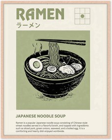 Stampa digitale incorniciata fatta a mano Ramen