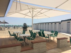Ombrellone a palo centrale bianco PLATINO TEMPOTEST L 500 x 300 cm con telo bianco