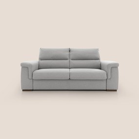 Magnolia divano letto con materasso alto 18 cm morbido schienale alto in tessuto smacchiabile T05 grigio