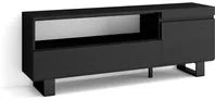 Mobile TV Soggiorno, 150x57x35cm, Per TV fino a 65 , Design industriale, Stile moderno colore Nero