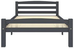 Giroletto grigio scuro in legno massello di pino 90x200 cm