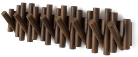 Attaccapanni da parete marrone scuro in pino massiccio 61 cm Picket – Umbra