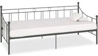 Telaio Divano Letto Grigio in Metallo 90x200 cm 284670