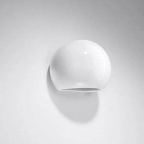 Sollux SL.1026 - Applique GLOBE 1xE27/60W/230V bianco lucido