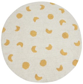 Tappeto per bambini cotone beige chiaro ⌀ 140 cm LOTI Beliani