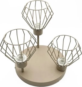 Lampadario a plafone AUDREY 3xE27/15W/230V beige