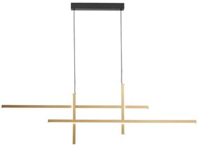 Zuma Line 22008P-BK/GD - Lampadario LED a sospensione con filo EDGE LED/42W/230V 3000/4000/6000K