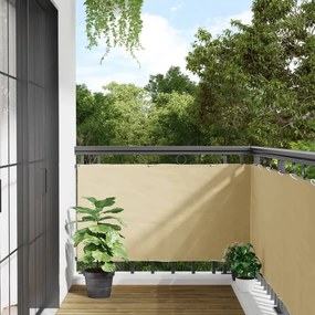 Paravento Da Balcone Crema 600x75 Cm İn Pvc /
