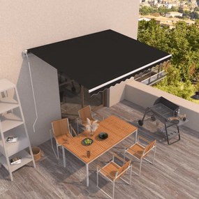 Tenda Da Sole Retrattile Automatica 400x350 Cm Antracite /