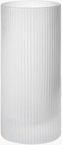 Set di 2 bicchieri da long drink in vetro soffiato con scanalatura in rilievo Ripple, 480 ml