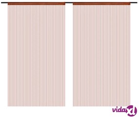 vidaXL 2 Pz Tende a Fili 100x250 cm Marroni
