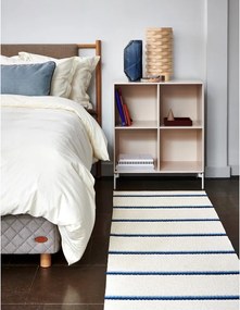 Tappeto da interno/esterno blu/color crema 70x90 cm Olle Blue Vanilla – Pappelina