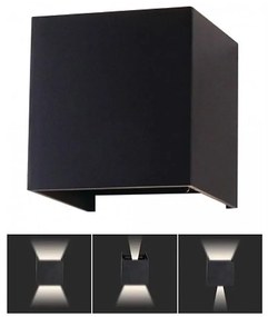 Applique LED da esterno LED/11W/230V 4000K IP65 nero