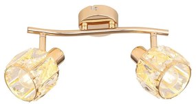 Faretto DUBAI 2xE14/40W/230V Oro rosa