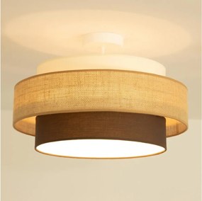 Brilagi - Plafoniera RESNA 1xE27/60W/230V Ø 40 cm beige/nero