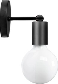 Lampada Da Muro Di Parete Metallico Black 392205