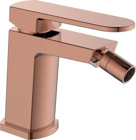 Rubinetto per bidet getto laminare cristallino Zefir AQUASANIT rame lucido