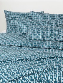 Copripiumino in cotone con stampa geometrica Jella