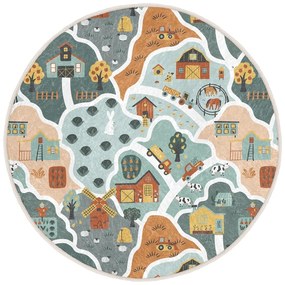 Tappeto da gioco per bambini lavabile ø100 cm Farmer's Life – Mila Home