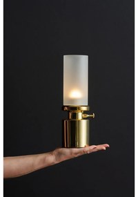 Lampada da tavolo dimmerabile a LED in oro con paralume in metallo/con paralume in vetro (altezza 29,5 cm) Camp - Leitmotiv