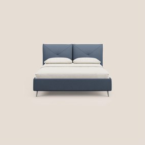 Adone letto imbottito contenitore a doppia pannellatura in bouclet impermeabile T07