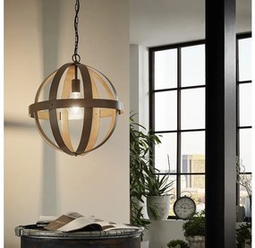 Eglo 49482 - Lampadario a sospensione con catena WESTBURY 1xE27/60W/230V diametro 37 cm