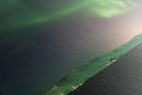 Quadro su tela – Straordinaria aurora verde