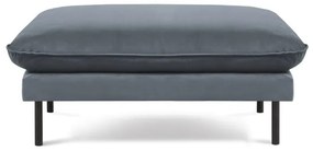 Pouf in velluto grigio, 100 x 80 cm Vienna - Cosmopolitan Design