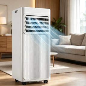 Costway Condizionatore portatile 3 in 1, Condizionatore silenzioso con raffreddamento 7000 BTU