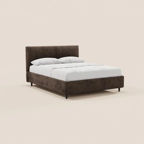 ONYX letto imbottito con vano contenitore e testiera verticale in tessuto certificato Oeko-Tex®
