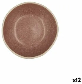 Ciotola Bidasoa Gio Ceramica Marrone 12 x 3 cm (12 Unità)