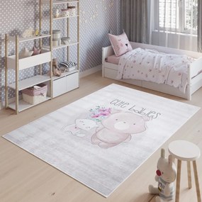 Tappeto per bambini con il motivo di simpatici amici animali Larghezza: 120 cm | Lunghezza: 170 cm