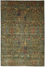 Samarkand Tappeto orientale 310x210 Verde (Pakistan) Annodato A Mano