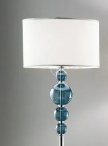 Lume piccolo tebe ottanio  e cromo 1 luce attacco e14 d.25cm