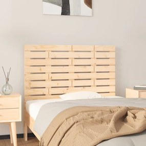 Testiera Da Parete 81x3x63 Cm İn Legno Massello Di Pino /