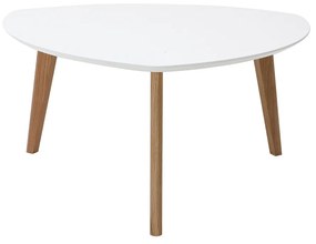 Tavolino design bianco L80 cm EKKA