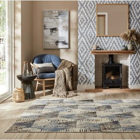 Tappeto blu-beige 200x290 cm Marly - Flair Rugs