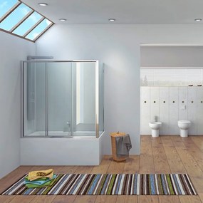 Box vasca 2 lati 170x90cm modello P2000S - KAMALU