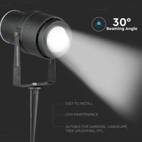 Lampada LED da esterno LED/12W/100-240V IP65 nero - vetro verde