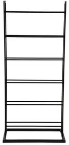 Portabottiglie nero in metallo numero di bottiglie 5 38x84,5x20 cm Single Floor – PT LIVING