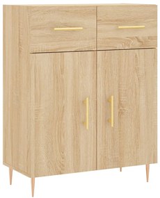 Credenza rovere sonoma 69,5x34x90 cm in legno multistrato