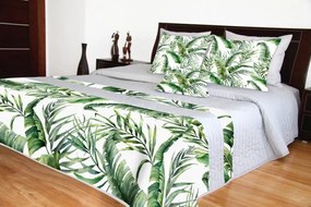 Lussuosi copriletti con foglie verdi Larghezza: 170 cm | Lunghezza: 210 cm